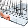 Durable Galvanized Metal Tray for Pet Crates and Restaurant Grease Traps