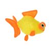 Durable Goldfish Squeaker Toy for Toss and Fetch Games with Puppies