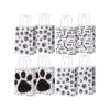 Durable Kraft Paper Dog Paw Print Party Bags with Handles for Pet Treats and Snacks