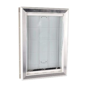 Durable Large Pet Door With Aluminum Lining And Soft Vinyl Flap For Comfort And Security