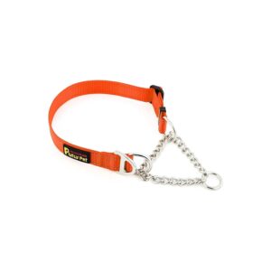 Durable Martingale Training Collar with Stainless Steel Chain for Small Medium Large Dogs