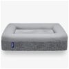 Durable Medium Size Dog Bed with Microfiber Blended Material and Machine Washable Cover