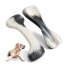 Durable Nylon Dog Bone Toys with Real Beef and Chicken Flavor for Large Dogs