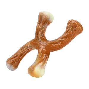 Durable Nylon X-Shaped Dog Chew Toy for Aggressive Chewers with Bacon Flavor