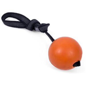 Durable Paw Friendly Solid Rubber Rope Ball for Pets with Strong Chewing Instincts