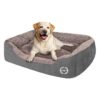 Durable Pet Bed for Medium Dogs Machine Washable Soft Fabric Anti-Slip Base