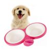 Durable Pet Bowl Cage with Elevated Dog Food Bowls and Water Container