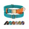 Durable Pets Adjustable Canvas Collars with Metal Buckle for Small Medium Large Dogs