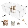 Durable Plastic Playpen for Small Animals Rabbits Guinea Pig Hamster Kitten Puppy Bunny