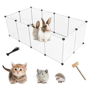 Durable Plastic Playpen for Small Animals Rabbits Guinea Pig Hamster Kitten Puppy Bunny