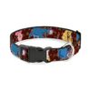 Durable Polyester Dog Collar with Winnie the Pooh Character Poses, 1 Inch Wide