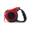 Durable Red Nylon Retractable Dog Leash for 3m or 5m Versatile Walking