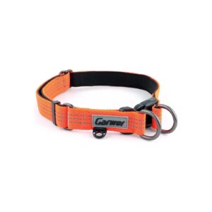 Durable Reflective Dog Collar for Large Dogs with Extra ID Tag D-Ring