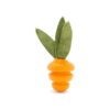 Durable Root Vegetable Shaped Dog Chew Toy for Tough Chewers with Treat Dispensing