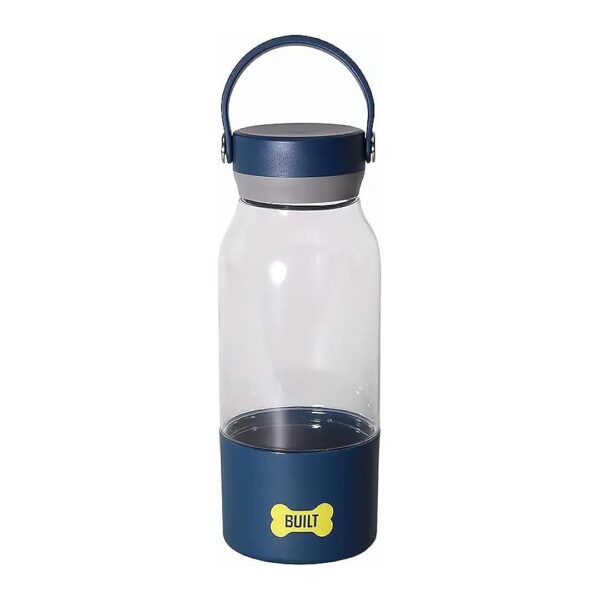 Durable Single Wall Tritan Dog Water Bottle with Detachable 12oz Bowl