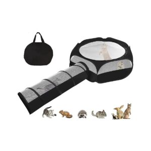 Durable Small Animal Playpen with Zipper Cover for Kitten Rabbit Hamster Play