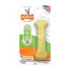 Durable Soft Dog Bone Chew Toy with Chicken Flavor for Small Dogs