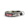 Durable Soft Padded Green Camo Dog Collar with ID Clip and Stainless-Steel Ring