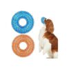 Durable Spiky TPR Rubber Chew Toy for Small Medium Dogs Playing Teeth Cleaning