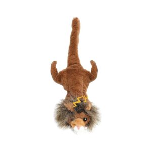 Durable Stuffless Dog Toy with Squeaker and Realistic Jungle Cat Design for All Breeds