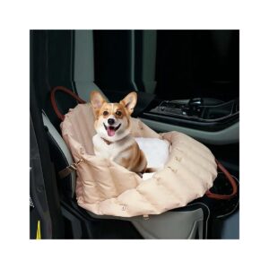 Durable and Adjustable Dog Car Seat