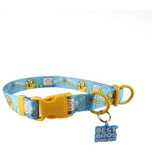 Durable and Adjustable Nylon Dog Collar with Rubbery Character Charm