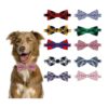 Durable and Adjustable Plaid Pet Bow Ties for Small to Large Dogs and Adult Cats