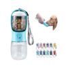 Durable and BPA-Free Dog Water Bottle with Treat Container for Pet Travel Essentials