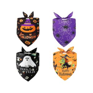 Durable and Breathable Halloween Dog Outfit Bandanas for Small Medium Large Dogs and Cats