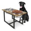 Durable and Easy to Clean Elevated Dog Feeding System for Large and Extra Large Dogs