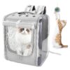 Durable and Portable Pet Travel Backpack for Cats and Small Dogs