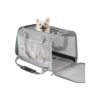 Durable and Portable Pet Travel Carrier for Small to Medium Cats and Dogs, Grey Color