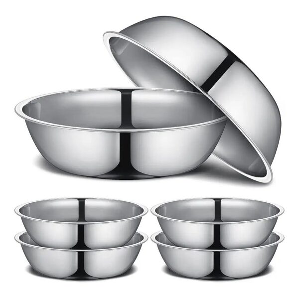 Durable and Portable Stainless Steel Dog Food and Water Bowls for Small to Large Pets