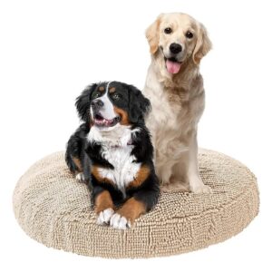 Durable and Quick-Drying Microfiber Chenille Dog Bed for Large Dogs and Happy Pets