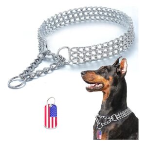 Durable and Rust-Resistant Dog Chain Collar for Active Breed Dogs