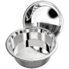 Durable and Spill-Proof Stainless Steel Dog Bowls for Pet Owners