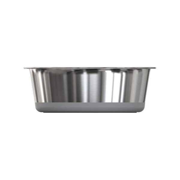 Durable and Stable Stainless Steel Dog Bowl with Non Slip Silicone Rubber Bottom