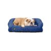 Durable and Water Resistant Dog Bed with Easy to Clean Bolster Nesting Pillow Cover