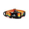 Dusk Mountains Geometric Nylon Dog Collar, Quick Release Buckle for Medium Size Dogs