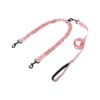 Duty Double Dog Leash with 360-Degree Swivel and Tangle-Free Design for Two Dogs