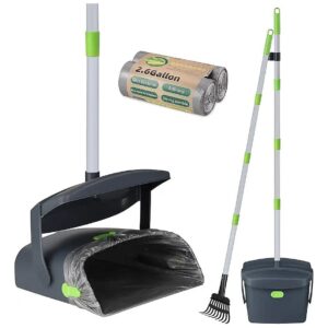 Duty Pooper Scooper Kit with 40 Waste Bags for Large and Small Dogs