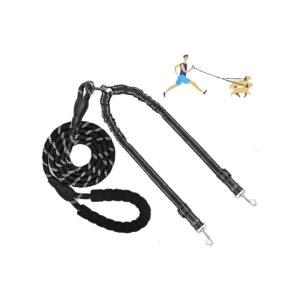 Duty Tangle-Free Double Leash for Two Dogs with Adjustable Length