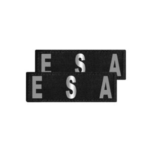 ESA Therapy Dog Patches with Sturdy Nylon Fabric and Reflective Letters