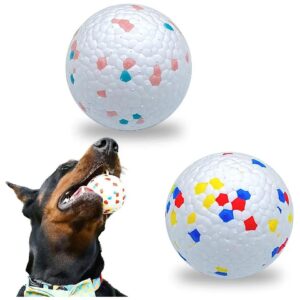 ETPU Dog Toy Balls for Aggressive Chewers Medium Large Dogs Interactive Toys