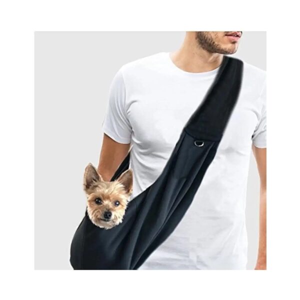 EZ-Sling Carrier for Small Dogs up to 13 Pounds, Black Metal, Calming Experience