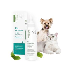 Ear Cleanser for Pets Reduces Ear Canal Odor and Inflammation Naturally