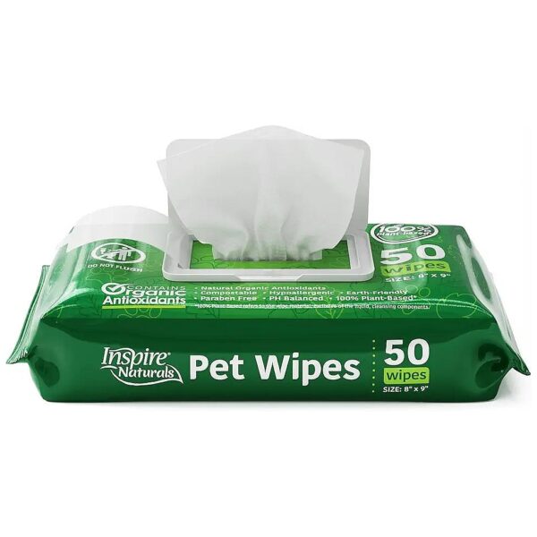 Earth Friendly Pet Wipes for Dogs and Cats - 100% Natural and Organic