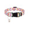 Easter Egg Dog Collar with Rabbit Pendant for Small Medium Large Dogs Comfortable Durable