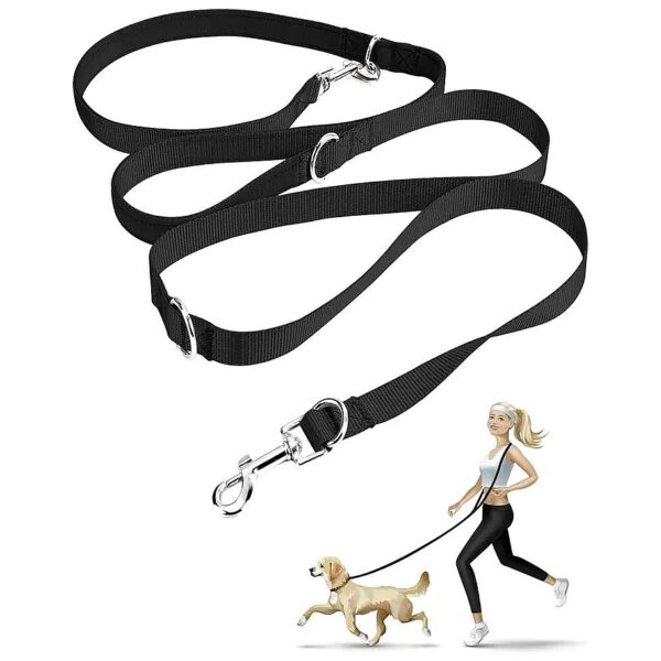 Easy Adjustable Length Nylon Dog Leash for Small Medium Medium-Rise Dogs