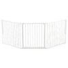 Easy Assembly White Flexible Dog Gate for Openings 4 to 8 Inches